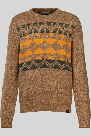 Lerros Sweter z dzianiny z okrągłym dekoltem