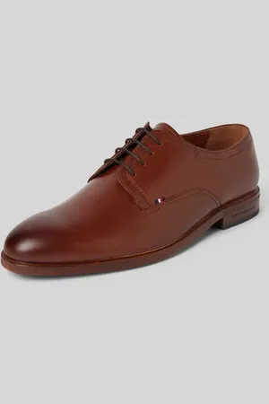 Tommy Hilfiger Buty derby skórzane z detalem z logo model ‘THUNIT’