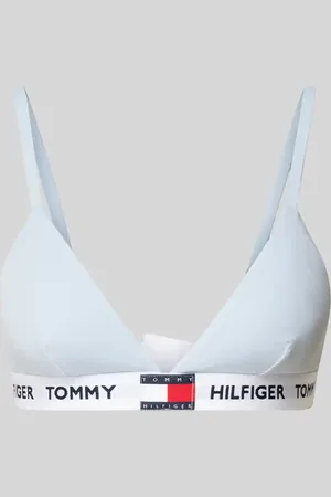 Tommy Hilfiger Biustonosz trójkątny z elastycznym paskiem z logo model ‘HERITAGE’