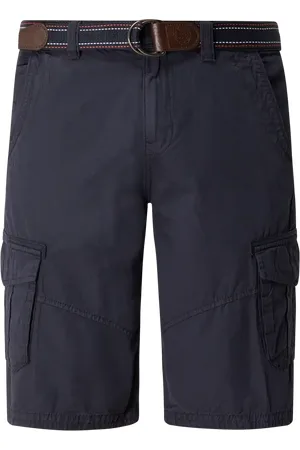 Lerros Bermudy cargo o kroju regular fit z paskiem model ‘Chap’
