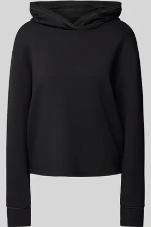 Comma, Bluza o kroju oversized z kapturem i elastycznymi zakończeniami rękawów