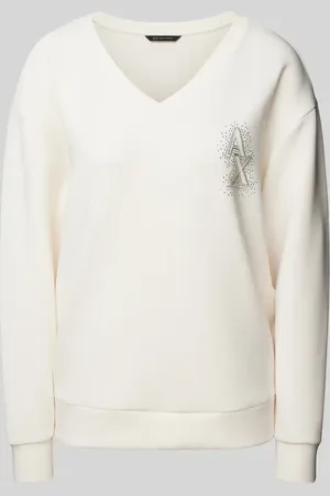 Armani Exchange Bluza o kroju oversized z detalem z logo