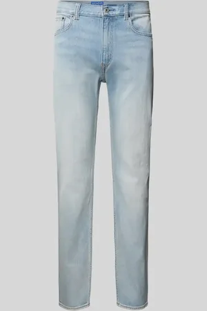 Hugo Blue Jeansy o kroju regular fit z 5 kieszeniami model ‘Ash’