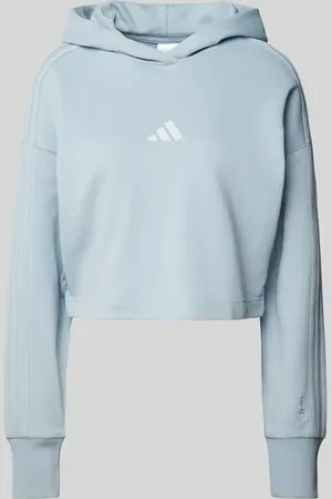 adidas Bluza krótka z kapturem i wyhaftowanym logo