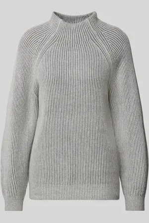 TOM TAILOR Sweter z dzianiny o luźnym kroju z prążkowanym wzorem