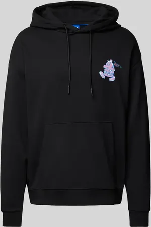 Hugo Blue Bluza z kapturem i nadrukiem z motywem model ‘Namiko’