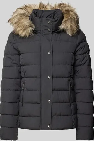 ONLY Kurtka pikowana o kroju shaped fit z obszyciem ze sztucznego futra model ‘NEWLUNA’
