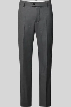 ANNARR Spodnie do garnituru o kroju regular fit w kant model ‘JARL’