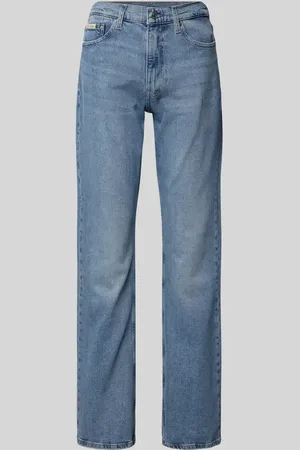 Calvin Klein Jeansy z poszerzaną nogawką i 5 kieszeniami