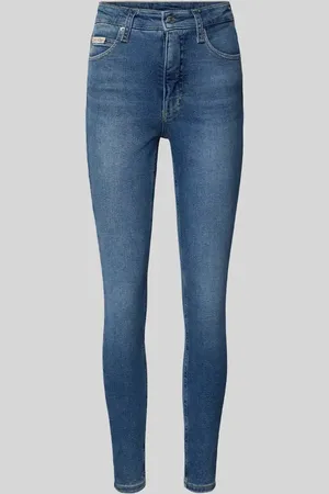 Calvin Klein Jeansy o kroju super skinny fit z 5 kieszeniami