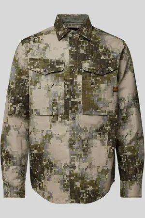 G-Star Koszula casualowa o kroju regular fit z wiskozy z kieszeniami cargo