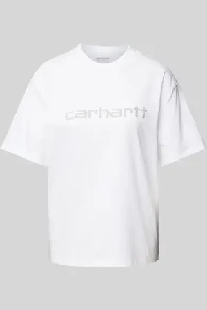 Carhartt T-shirt z obszyciem kamieniami stras model ‘Rivet’