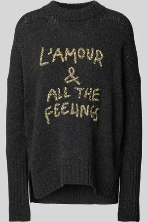 Zadig & Voltaire Sweter o kroju oversized z dzianiny z wełny lana model ‘MALTA’