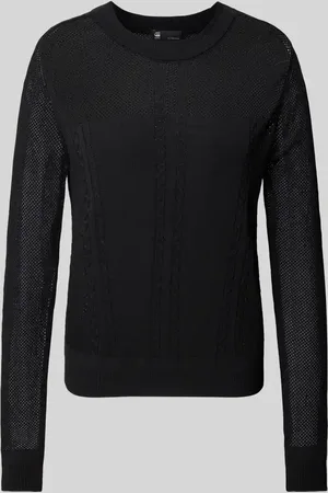 G-Star Sweter z dzianiny o luźnym kroju z mieszanki wiskozy model ‘Pointelle’