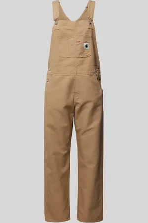 Carhartt Ogrodniczki z prostą nogawką i naszywką z logo model ‘Bib’