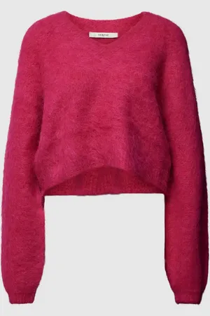 Gestuz Sweter z dzianiny z dekoltem w serek model ‘Safi’