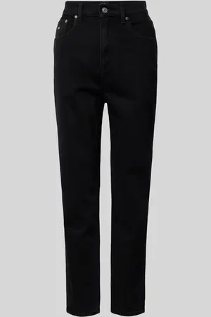Tommy Hilfiger Jeansy o kroju mom fit z wyhaftowanym logo