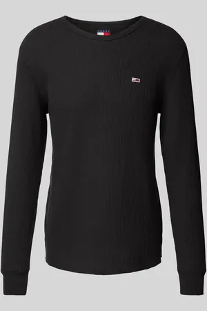 Tommy Hilfiger Bluzka o kroju slim fit z długim rękawem i wyhaftowanym logo