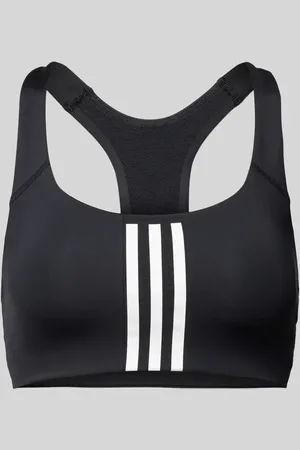 adidas Biustonosz sportowy z charakterystycznymi dla marki paskami