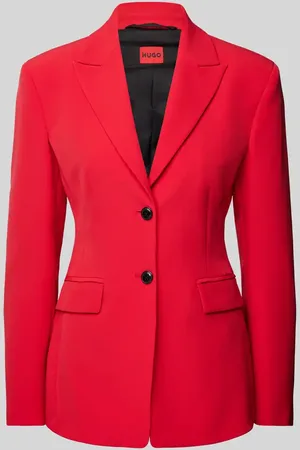 HUGO BOSS Żakiet o kroju slim fit z kołnierzem z połami model ‘Asmalla’
