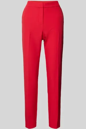HUGO BOSS Spodnie materiałowe o kroju skinny fit w kant model ‘Hagonia’