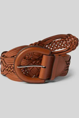 Ralph Lauren Pasek skórzany ze sprzączką