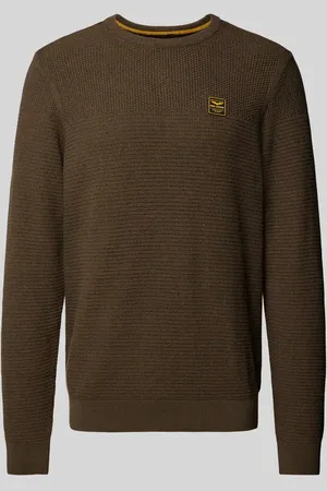 PME Legend™ Sweter z dzianiny z prążkowanymi wykończeniami