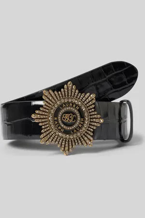 Ralph Lauren Skórzany pasek z klamrą na pin