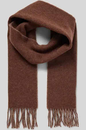 Ralph Lauren Szal wełniany z frędzlami