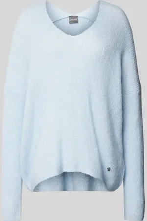 Mos Mosh Sweter z dzianiny o kroju oversized z aplikacją z logo model ‘THORA’