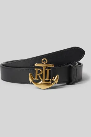 Ralph Lauren Pasek skórzany z zapięciem zaciskowym model ‘3D ANCHOR’