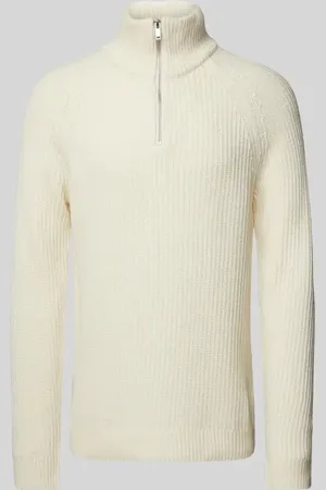 Matinique Sweter z dzianiny z kołnierzem model ‘Blimey’