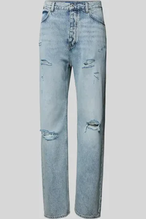 Hugo Blue Jeansy z efektem znoszenia model ‘Nate’