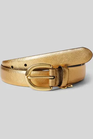 Ralph Lauren Pasek skórzany z aplikacją z logo model ‘CHARM’