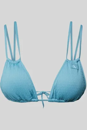 Calvin Klein Top bikini z fakturowanym wzorem model ‘TRIANGLE’