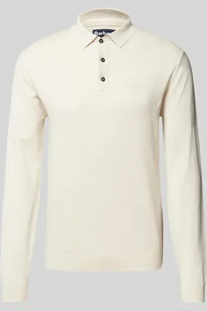 Barbour Sweter z dzianiny z kołnierzykiem polo model ‘Bassington’