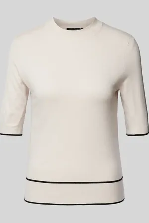 Luisa Cerano T-shirt z ozdobnymi szwami