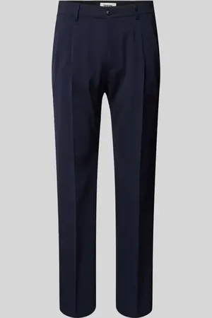 Drykorn Spodnie o kroju regular fit z zakładkami w pasie i dodatkiem wiskozy model ‘LEEK’