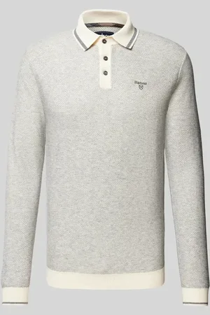 Barbour Sweter z dzianiny z kołnierzykiem polo model ‘Hilden’