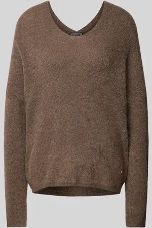 Mos Mosh Sweter z dzianiny o kroju oversized z aplikacją z logo model ‘THORA’