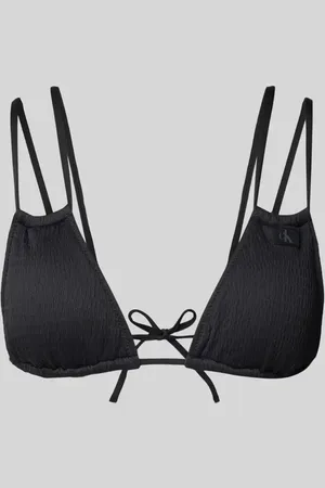 Calvin Klein Top bikini z fakturowanym wzorem model ‘TRIANGLE’