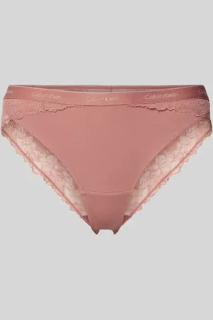Calvin Klein Stringi obszyte koronką