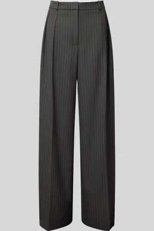 HUGO BOSS Spodnie materiałowe o kroju baggy fit z dodatkiem wiskozy model ‘Henesa’