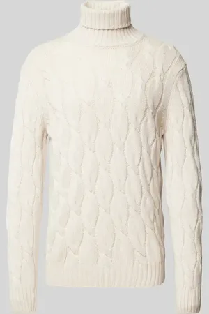 Gran Sasso Sweter z dzianiny z wzorem warkocza
