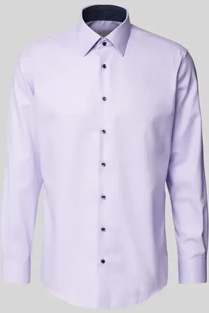 ETERNA Koszula biznesowa o kroju modern fit z listwą guzikową