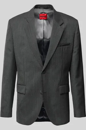 HUGO BOSS Marynarka z wiskozy z brustaszą model ‘Kris’