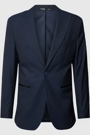 SELECTED Marynarka o kroju slim fit z zapięciem na guzik model ‘RYDE’