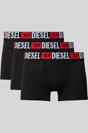 Diesel Obcisłe bokserki z elastycznym paskiem z logo w zestawie 3 szt.