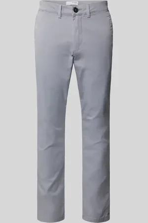 SELECTED Spodnie materiałowe o kroju slim fit z wpuszczanymi kieszeniami w stylu francuskim