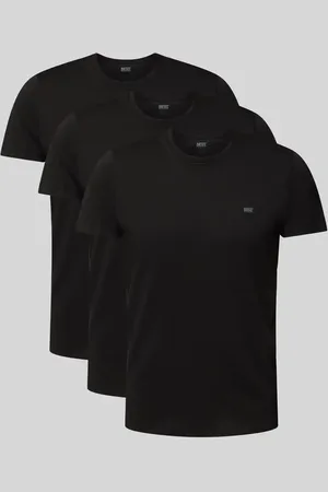 Diesel T-shirt z nadrukiem z logo w zestawie 3 szt.